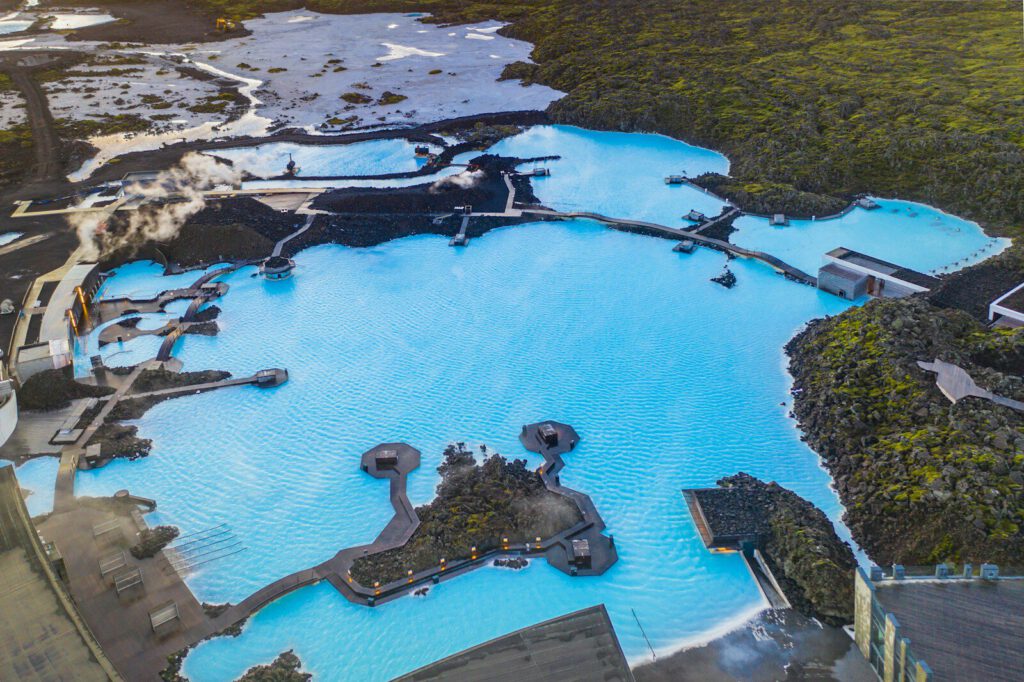 aerial view of green trees and body of water